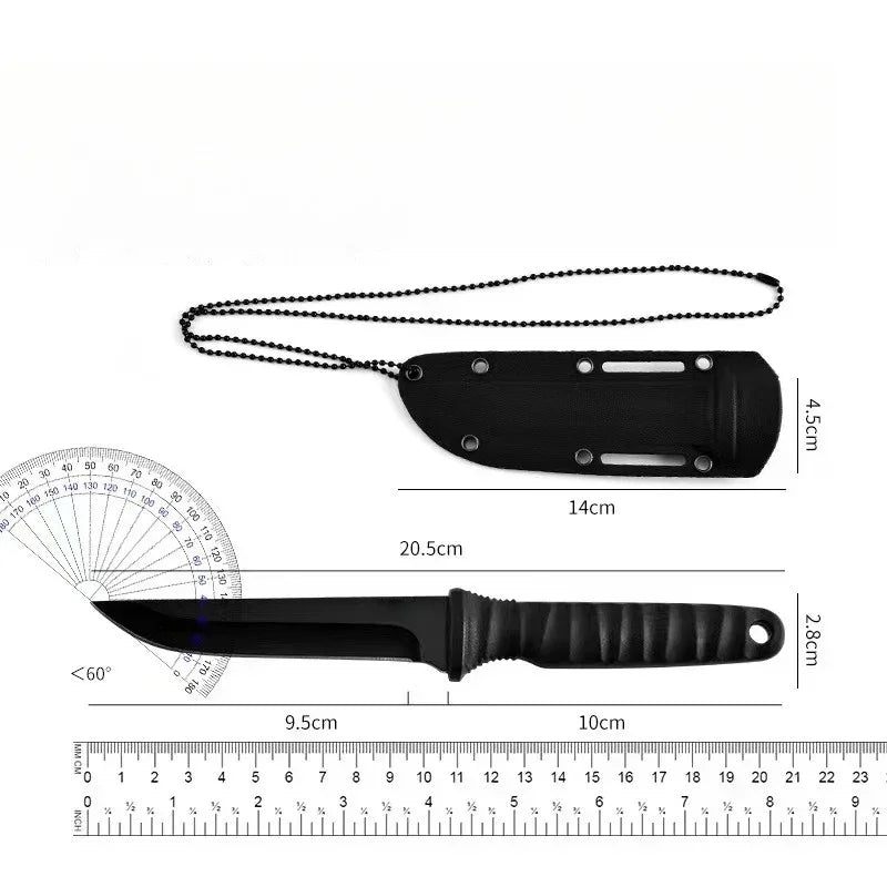 Outdoor self-defense knife, high-hardness outdoor survival knife, portable steel mountaineering knife, new for 2026