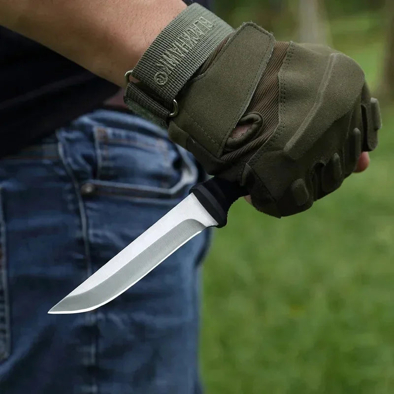 Outdoor self-defense knife, high-hardness outdoor survival knife, portable steel mountaineering knife, new for 2026