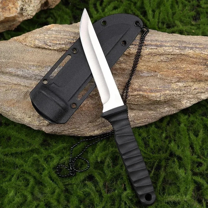 Outdoor self-defense knife, high-hardness outdoor survival knife, portable steel mountaineering knife, new for 2026
